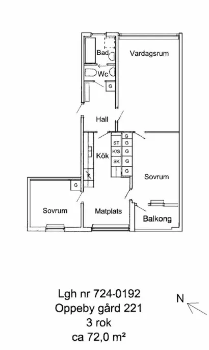 Hyreslägenhet på Nyköping i nykoping