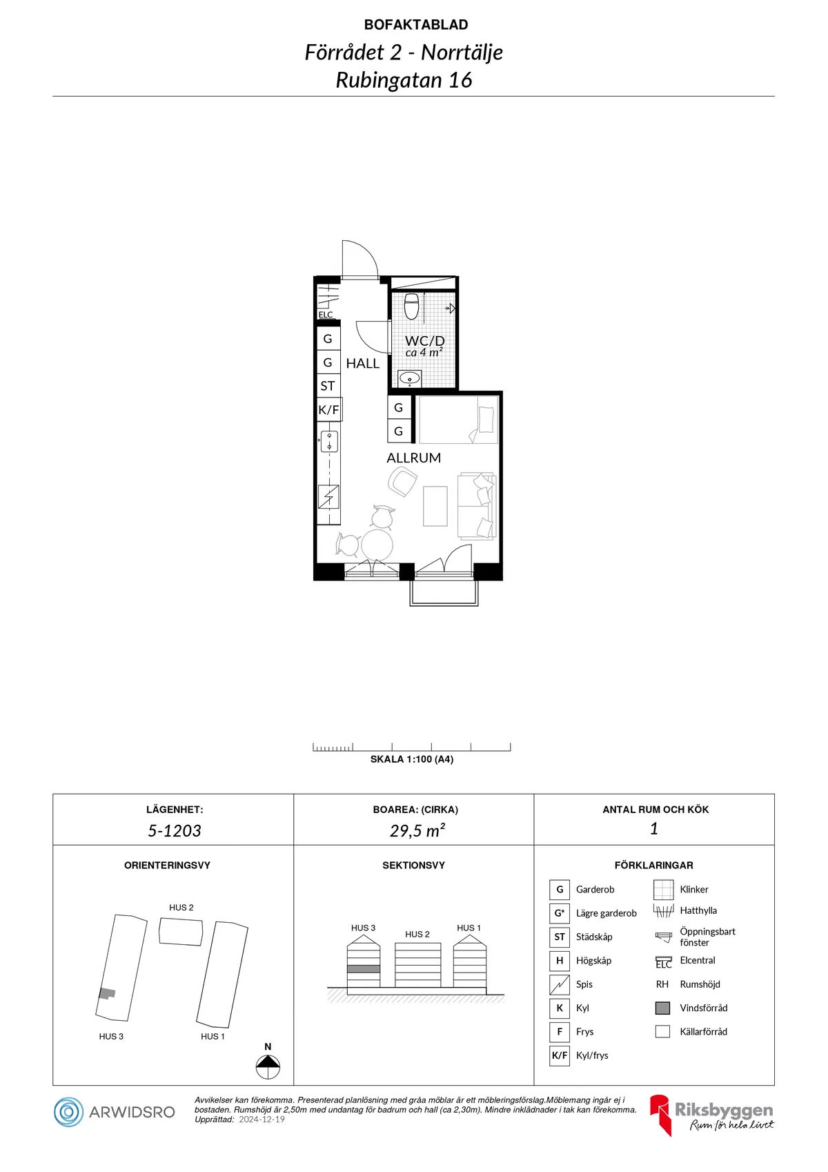Hyreslägenhet på Norrtälje i norrtalje