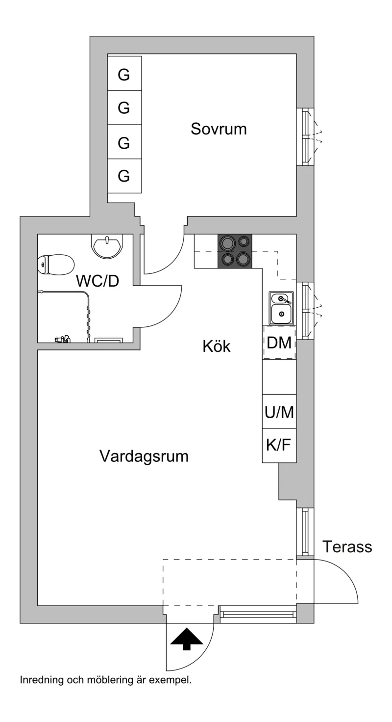Hyreslägenhet på Borås i boras