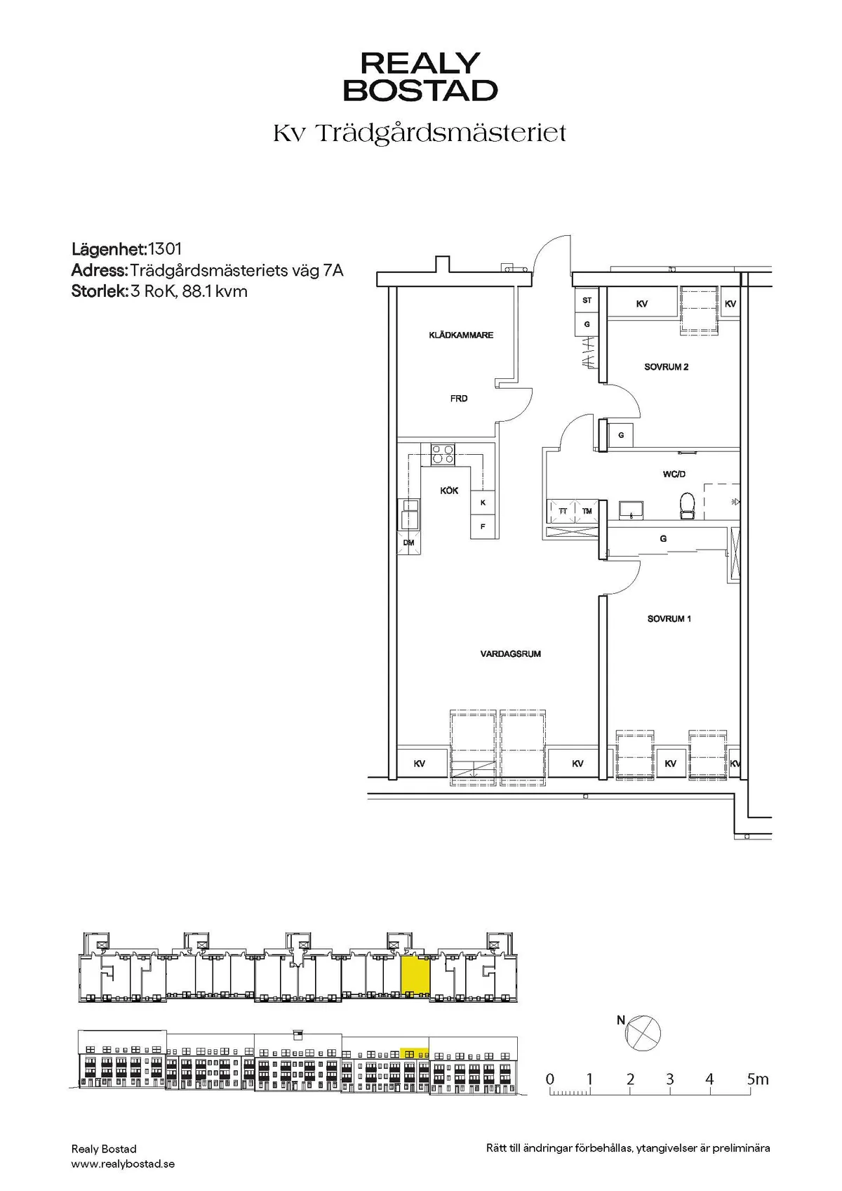 Hyreslägenhet på Märsta i marsta