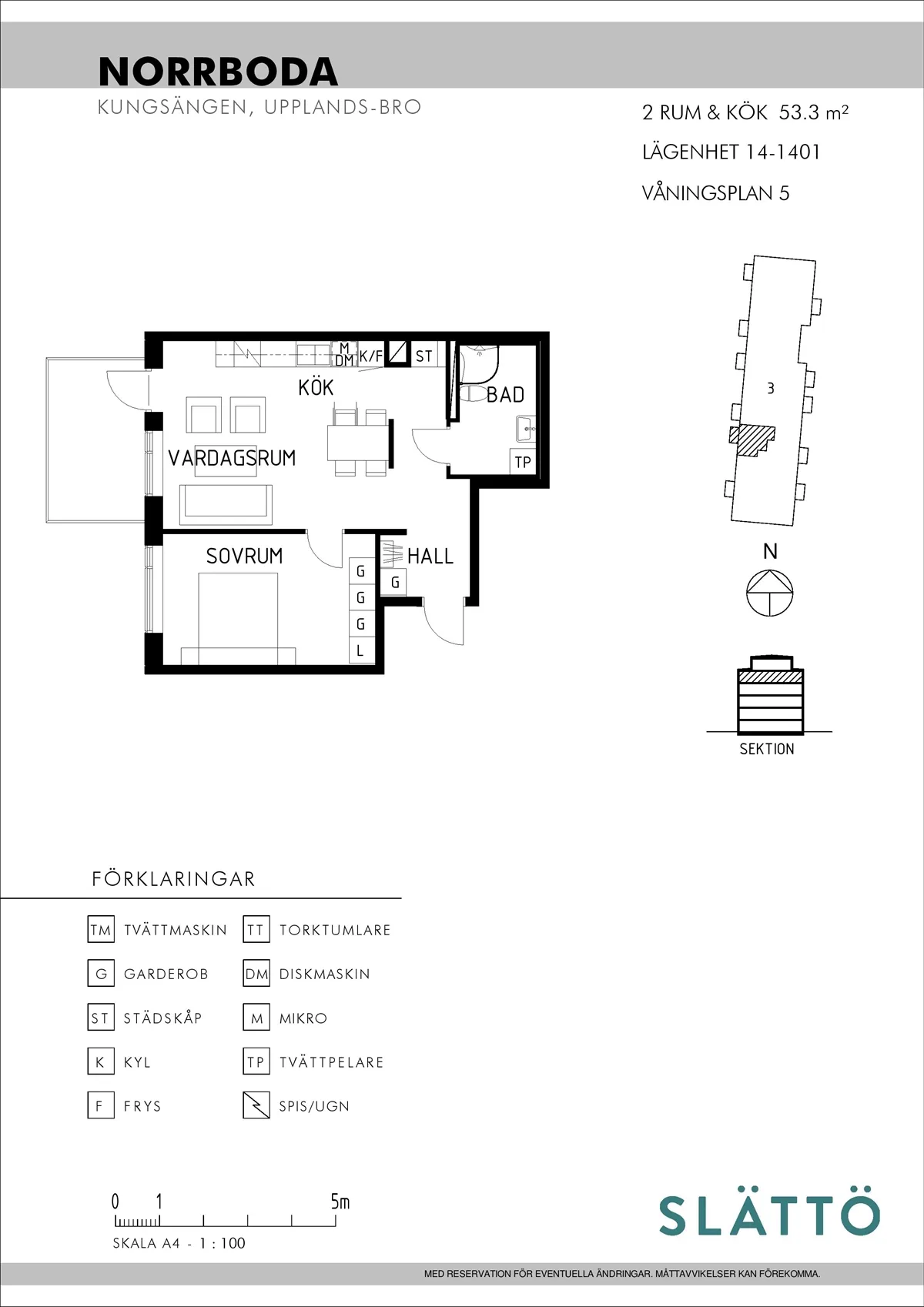 Hyreslägenhet på Kungsängen i kungsangen