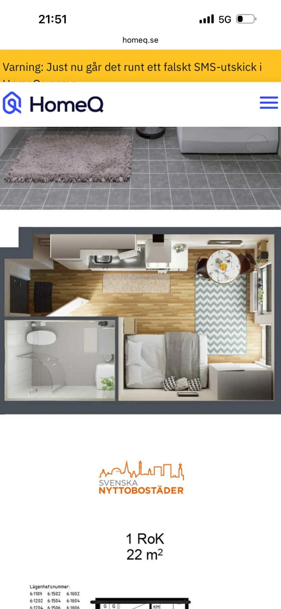 Hyreslägenhet på Sollentuna i sollentuna