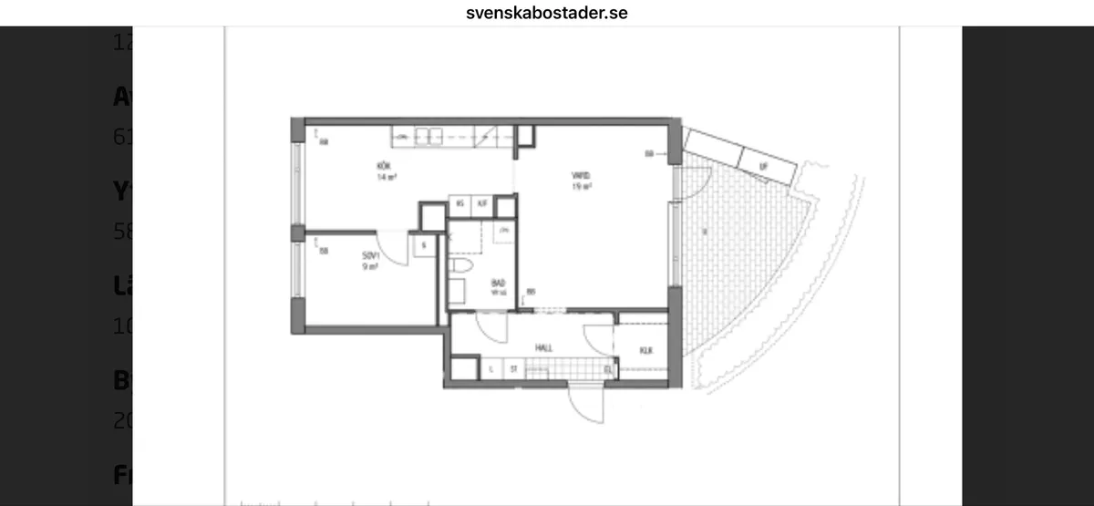 Hyreslägenhet på Bromma i bromma