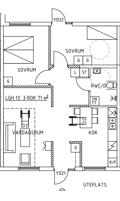 Hyreslägenhet på Mörrum i morrum