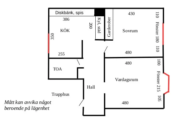 Hyreslägenhet på Falköping i falkoping