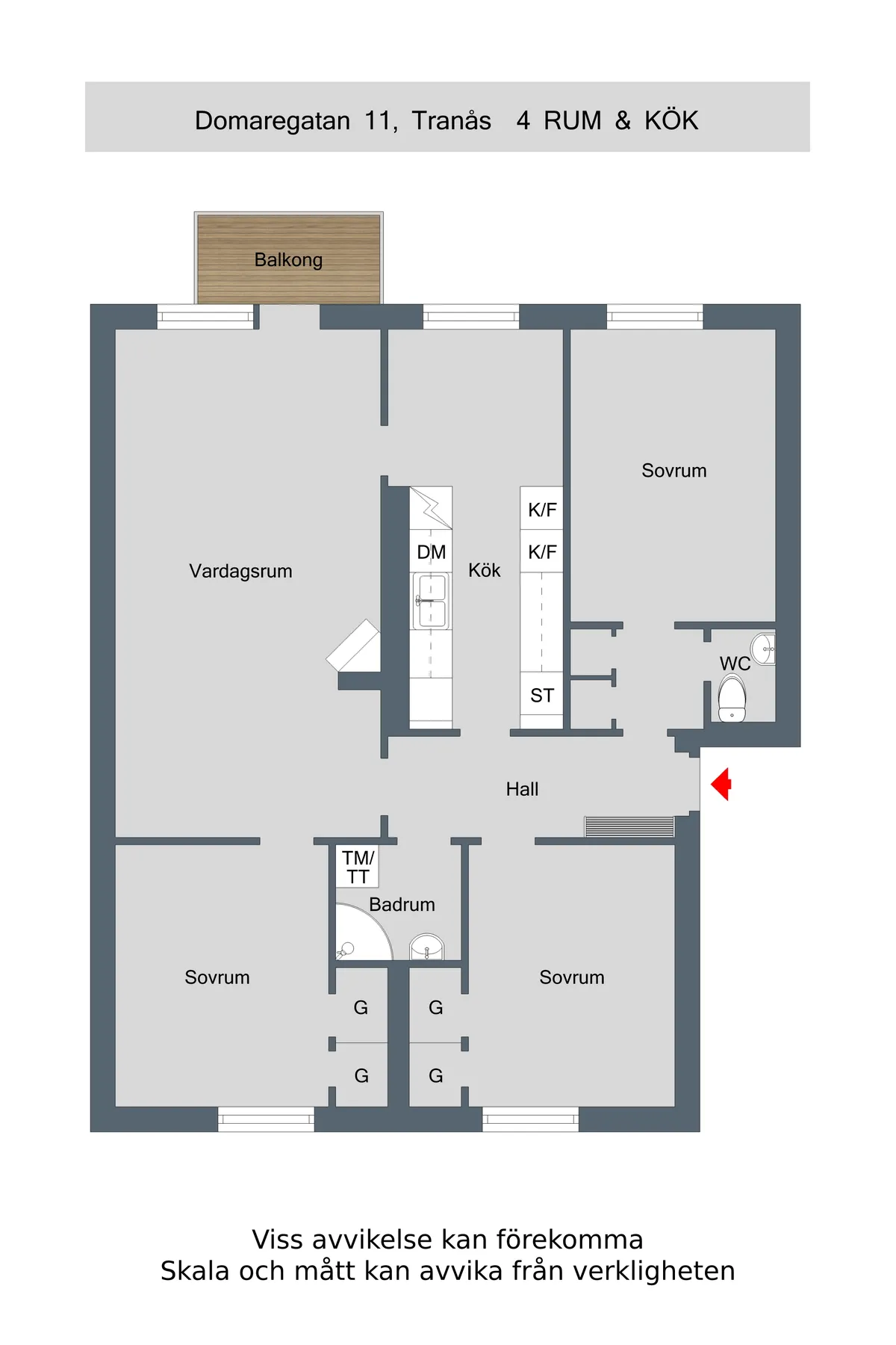 Hyreslägenhet på Tranås i tranas