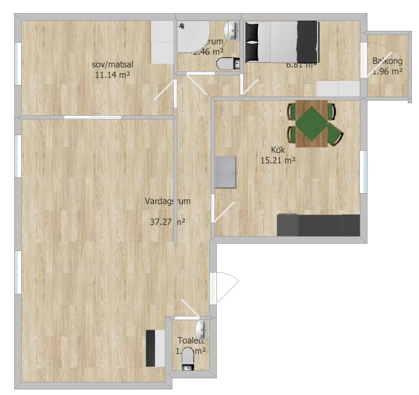 Hyreslägenhet på Borås i boras