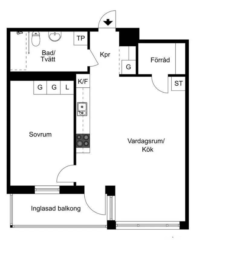 Hyreslägenhet på Solna i solna
