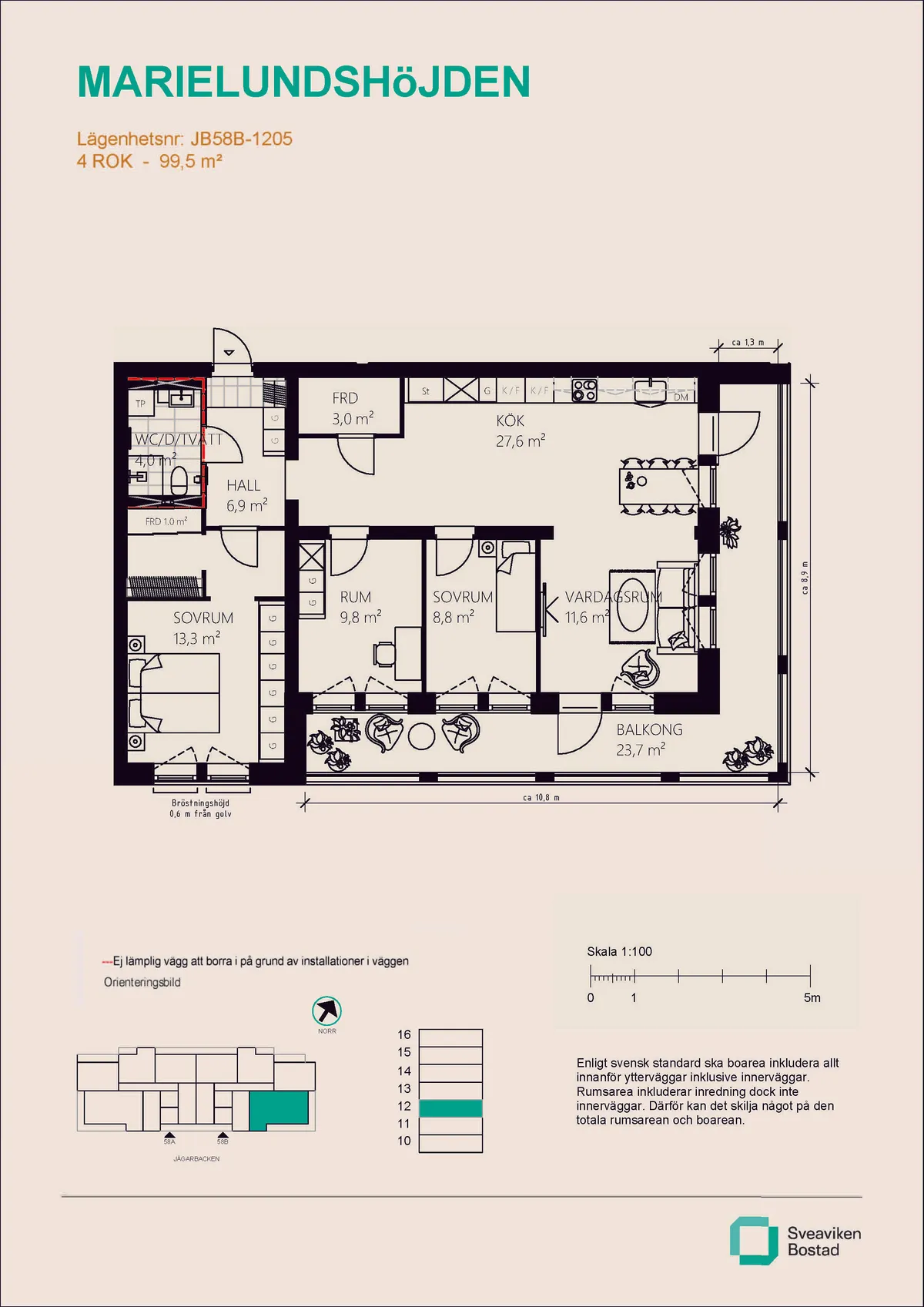Hyreslägenhet på Mariefred i mariefred
