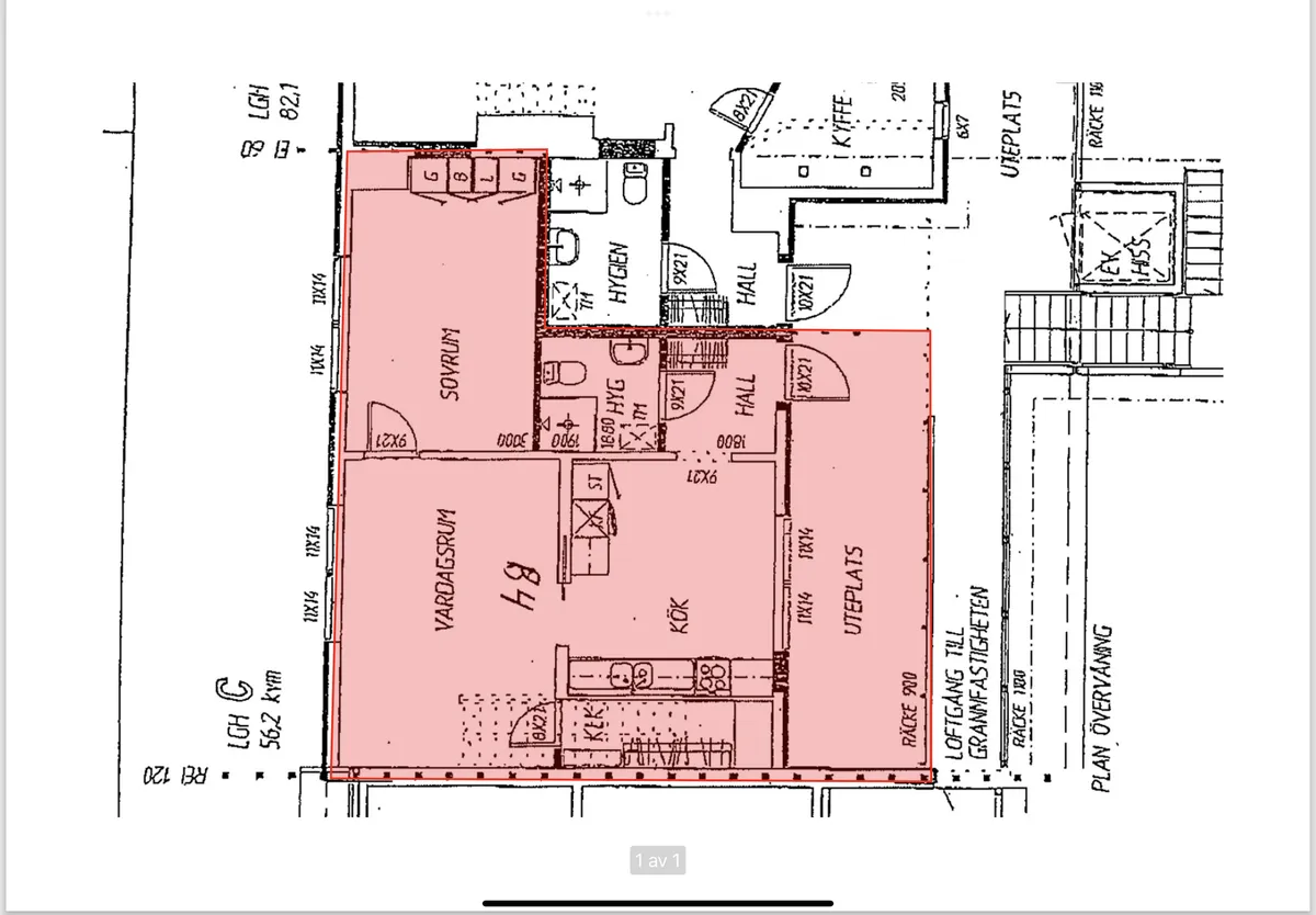 Hyreslägenhet på Osby i osby