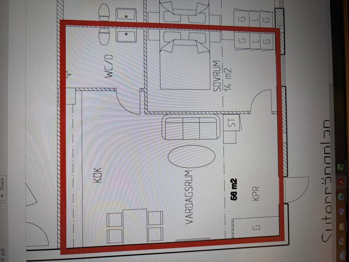 Hyreslägenhet på Olofström i olofstrom