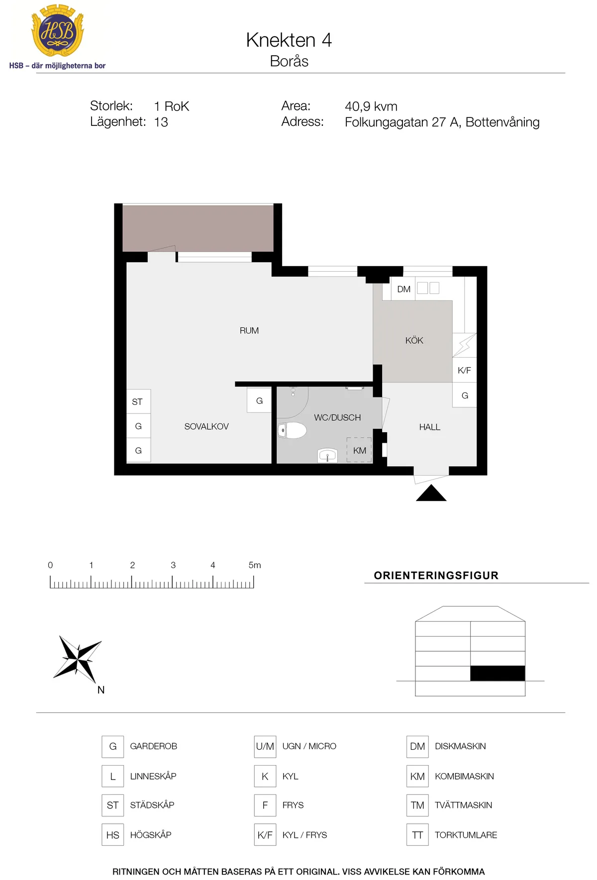 Hyreslägenhet på Borås i boras
