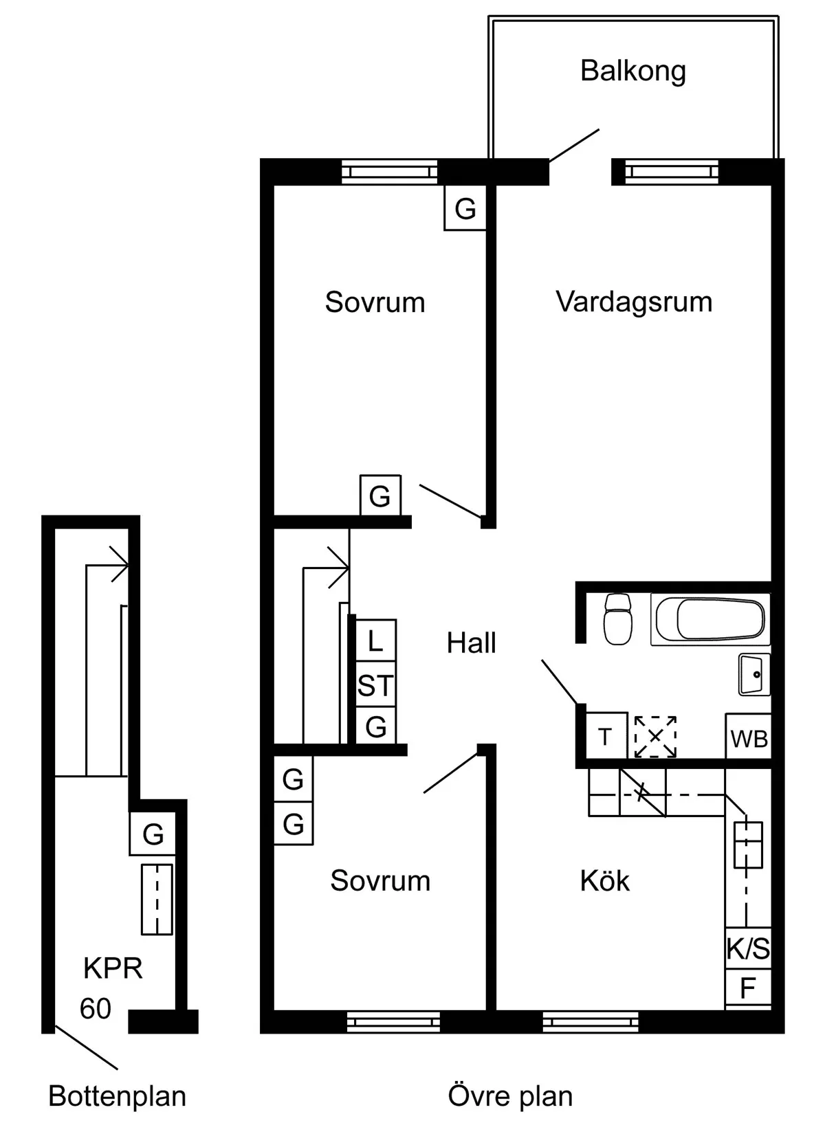 Hyreslägenhet på Kåge i kage