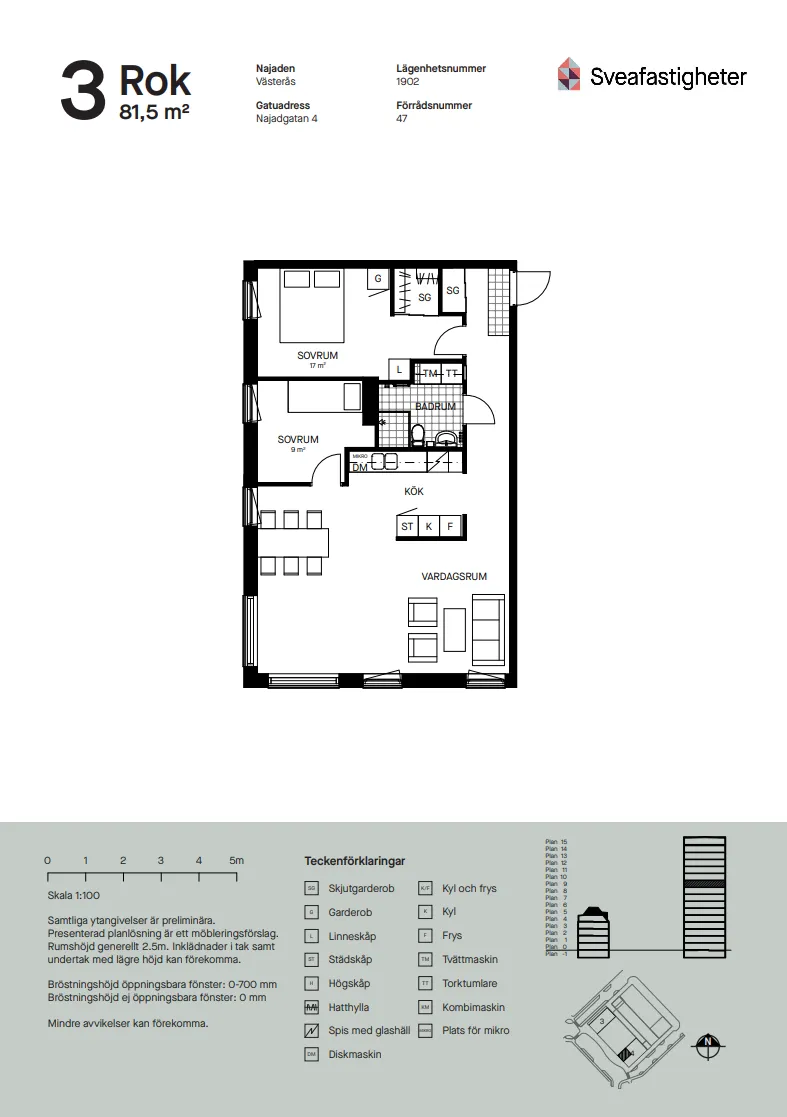 Hyreslägenhet på Västerås i vasteras