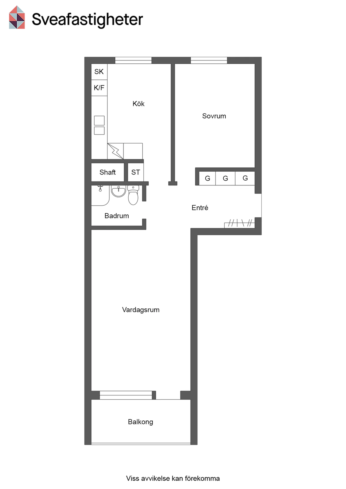 Hyreslägenhet på Olofström i olofstrom
