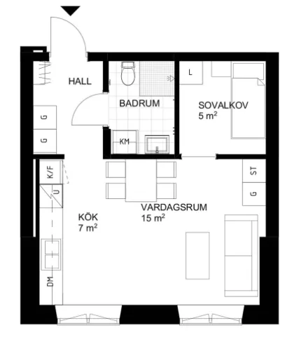Hyreslägenhet på Strängnäs i strangnas
