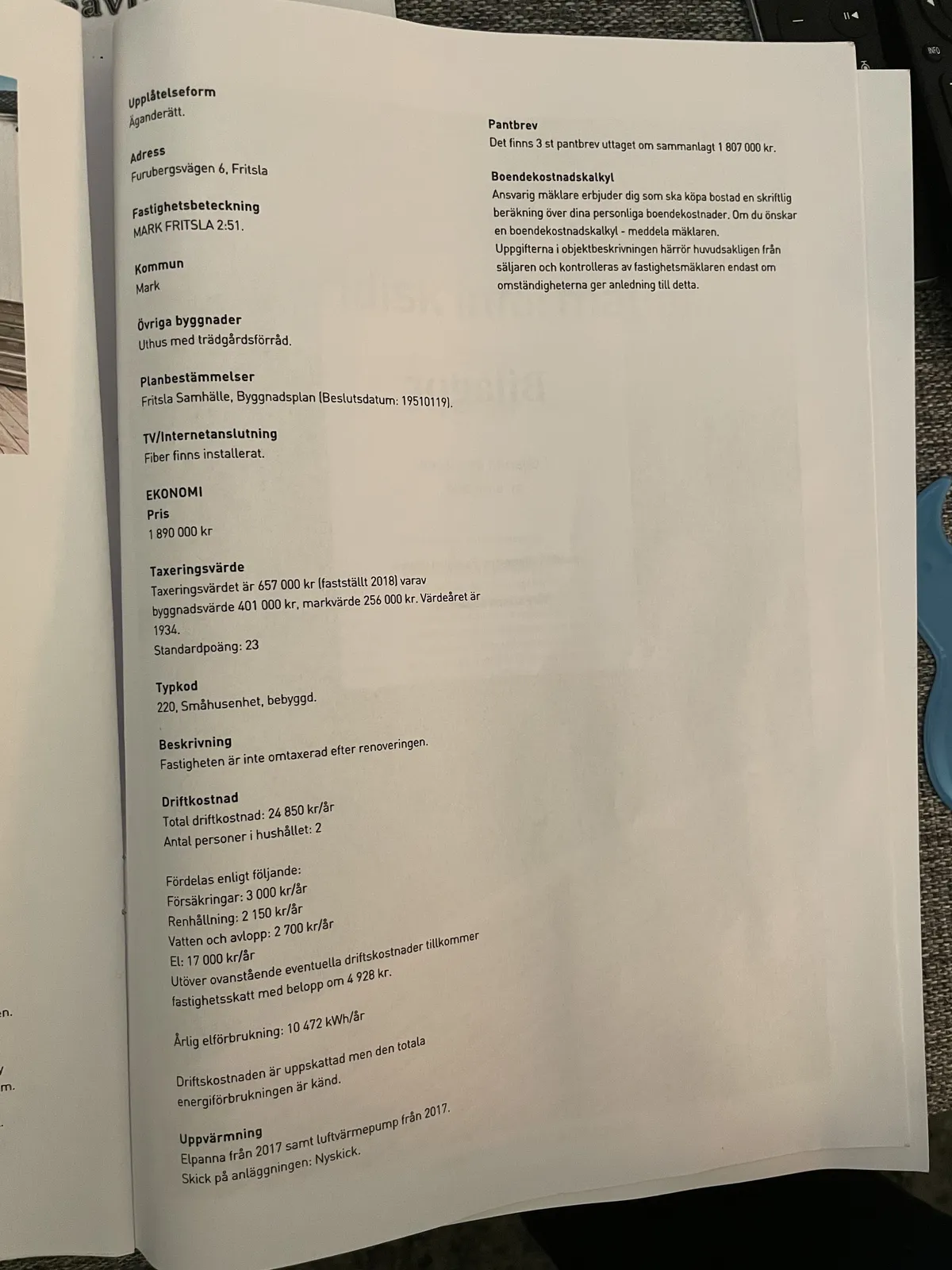 Hyresbostad på Fritsla i fritsla