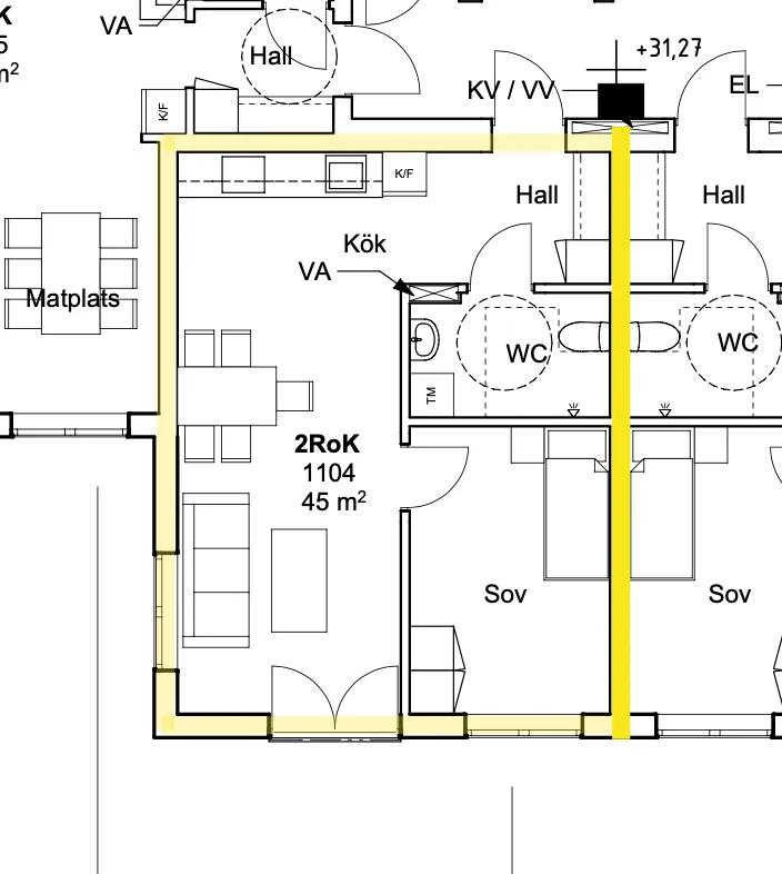 Hyreslägenhet på Strängnäs i strangnas
