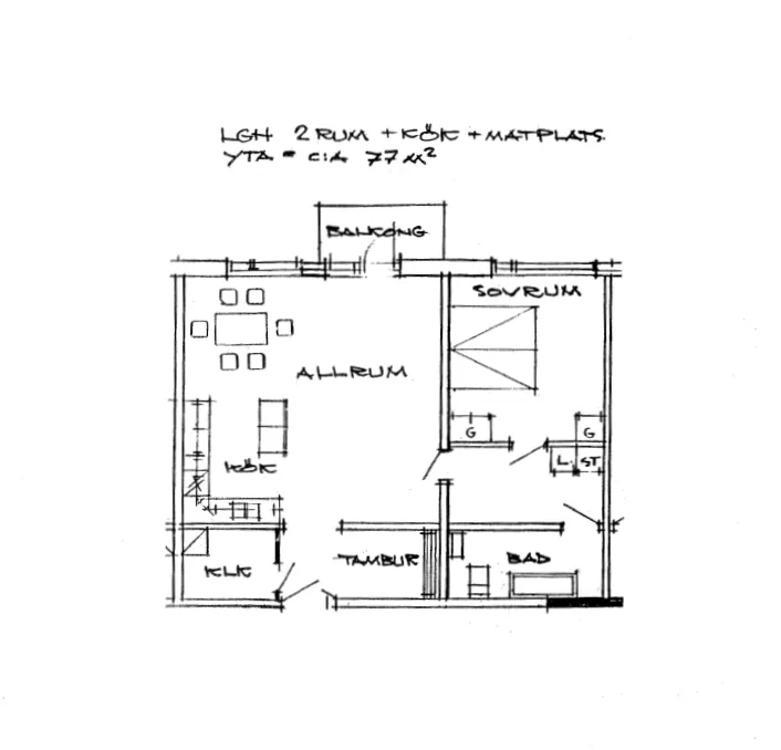 Hyreslägenhet på Falköping i falkoping