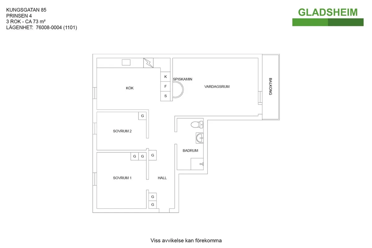 Hyreslägenhet på Kungsör i kungsor