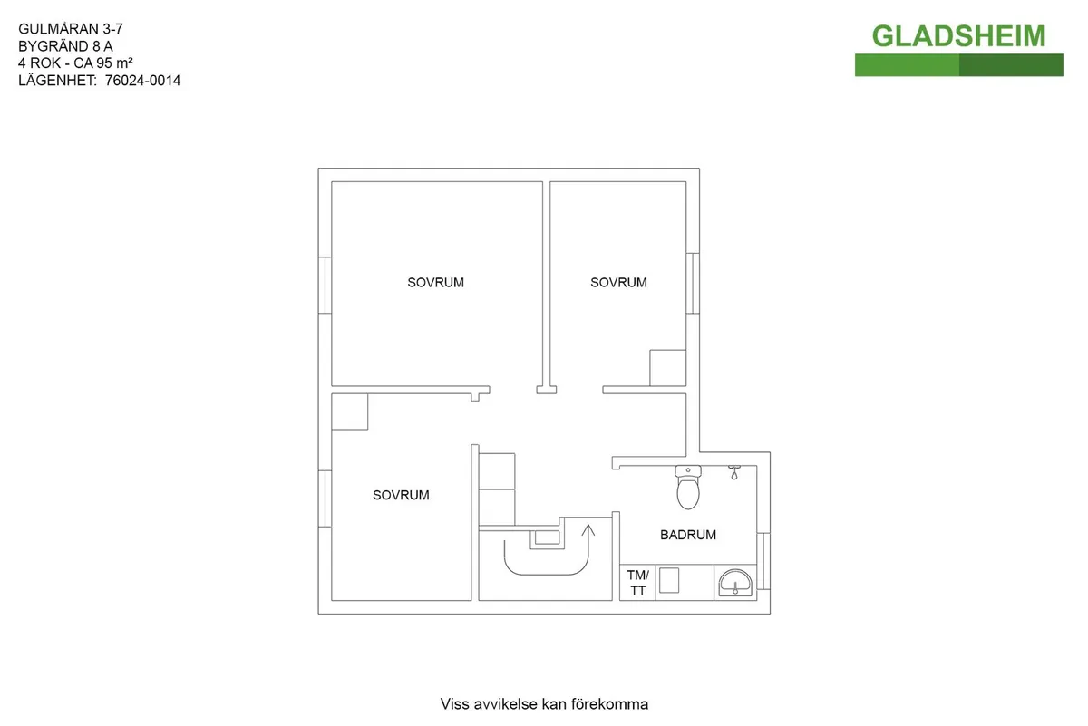 Hyreslägenhet på Kungsör i kungsor