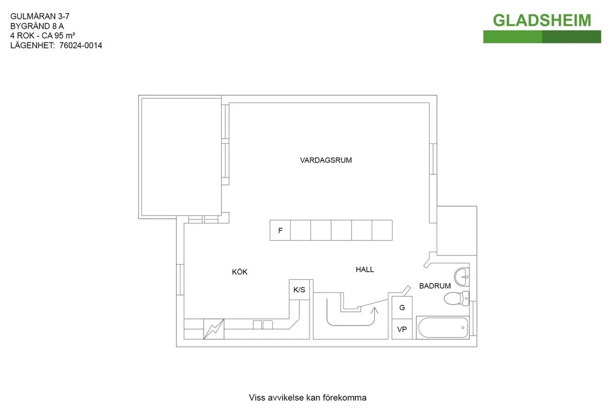 Hyreslägenhet på Kungsör i kungsor