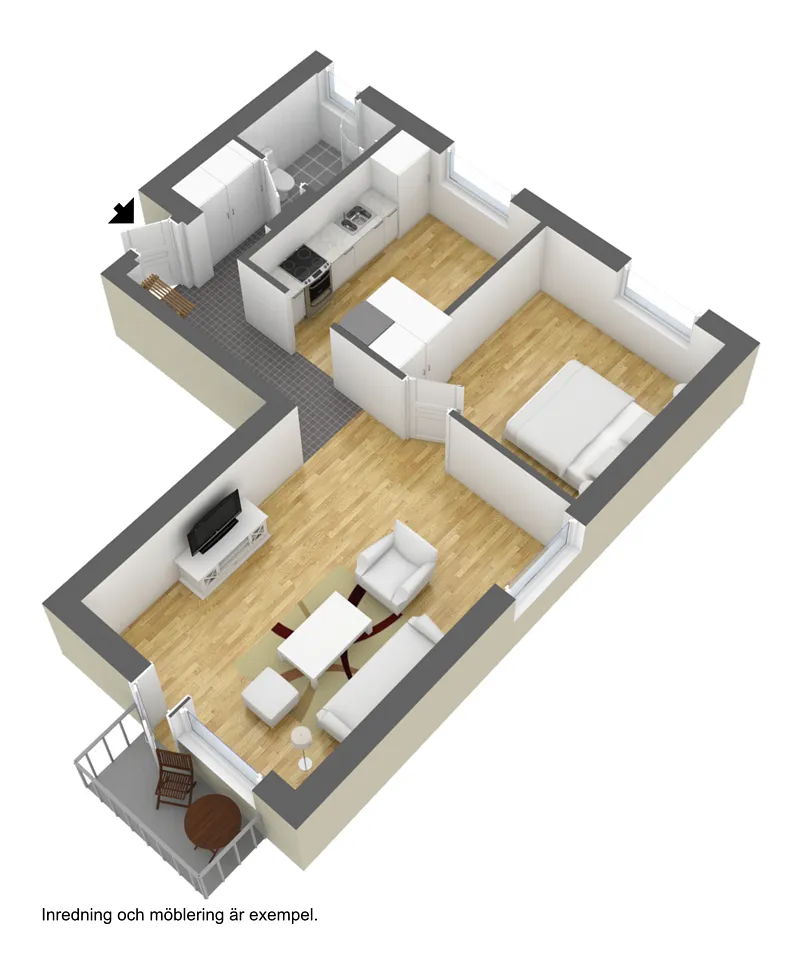 Hyreslägenhet på Borås i boras