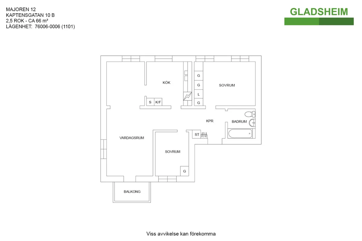 Hyreslägenhet på Kungsör i kungsor