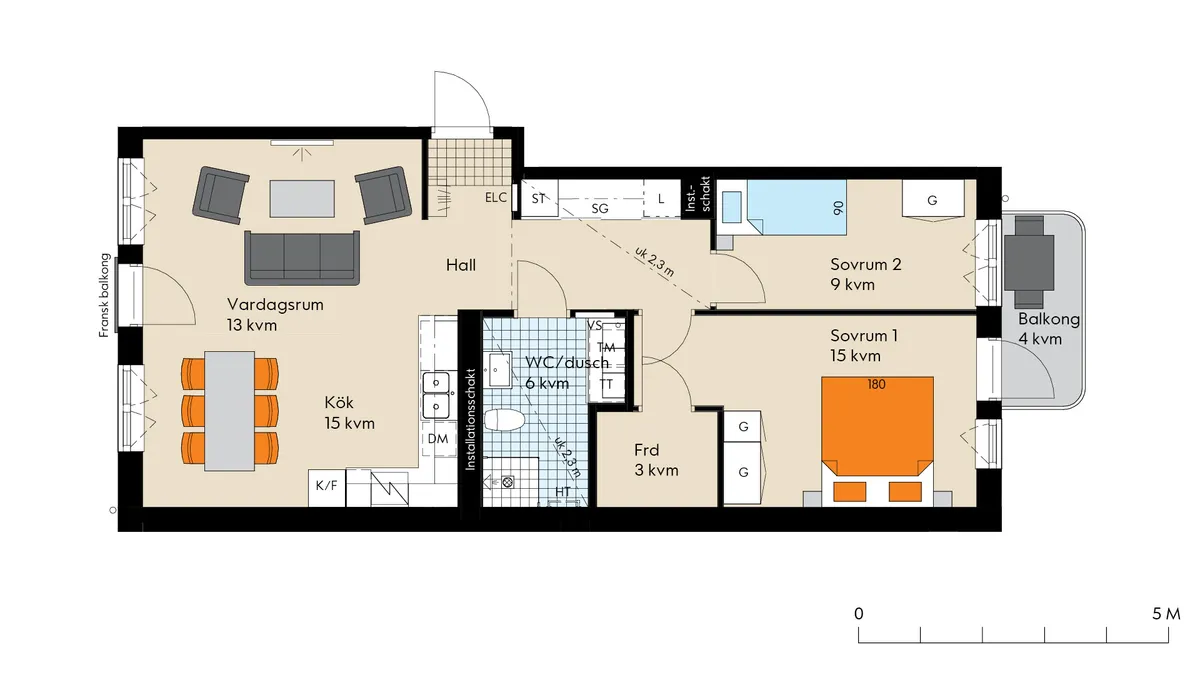 Hyreslägenhet på Limhamn i limhamn