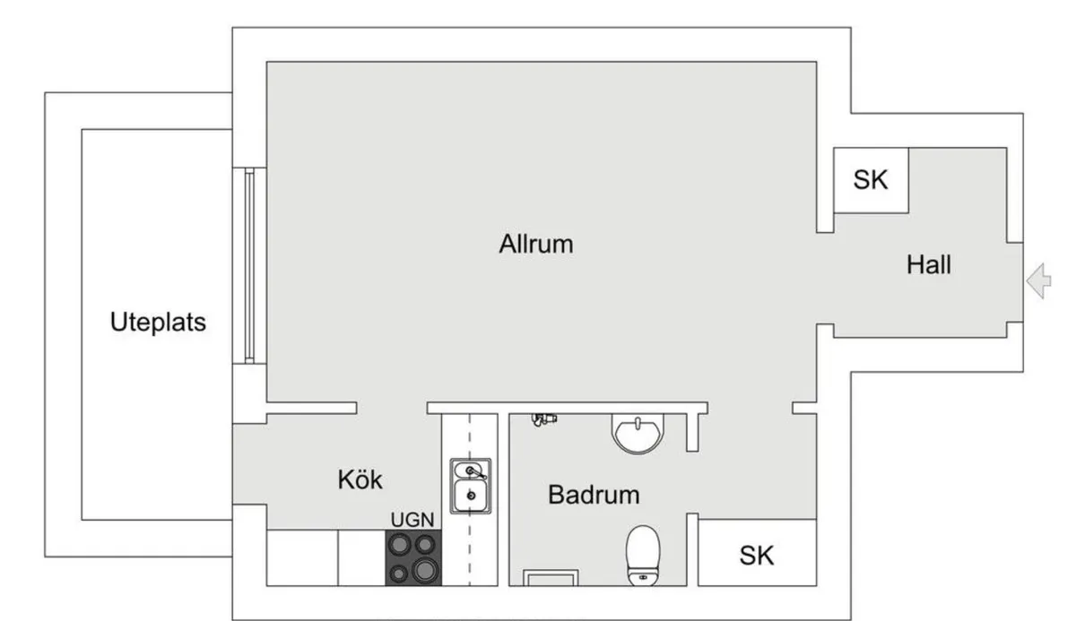 Hyreslägenhet på Stockholm i stockholm
