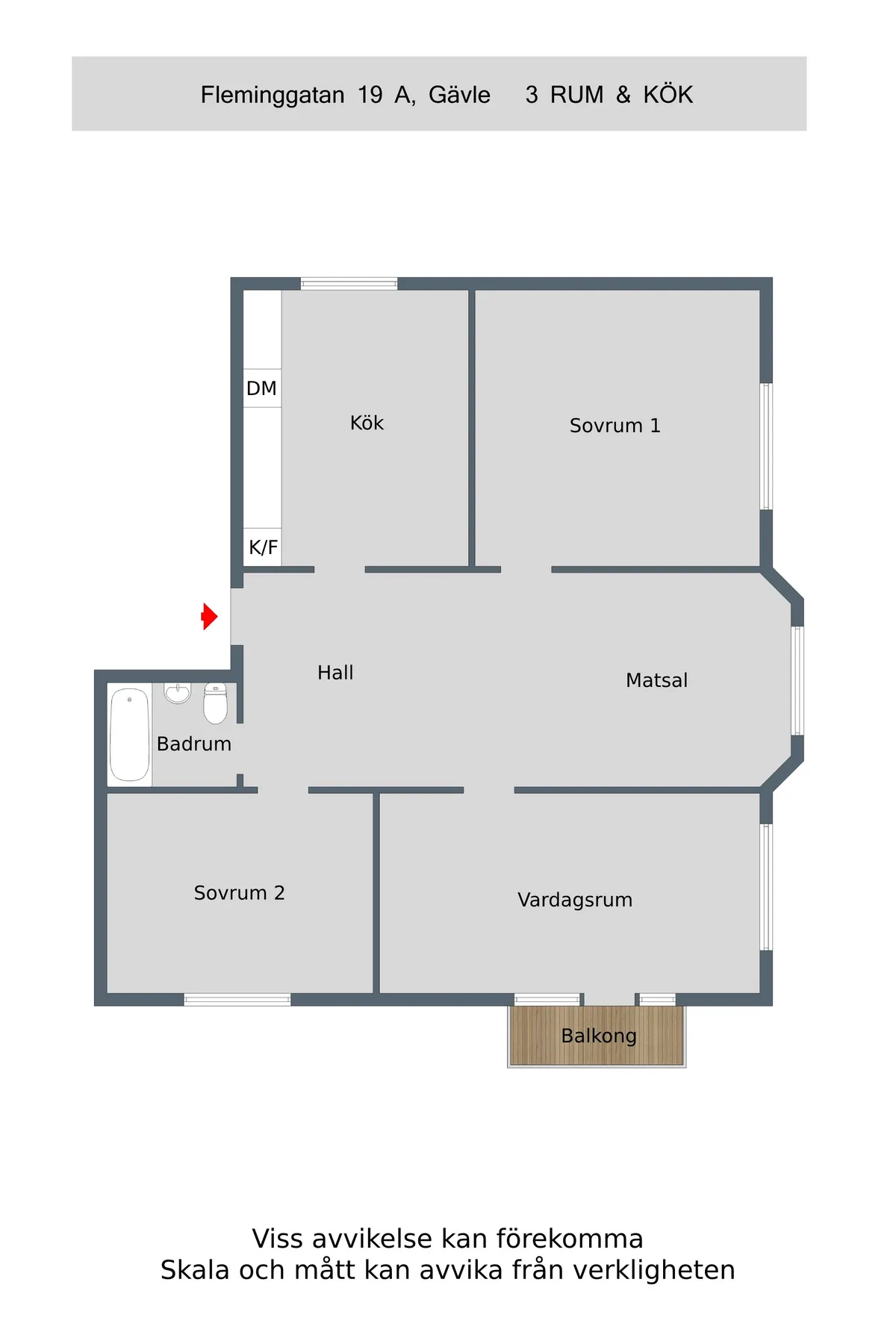 Hyreslägenhet på Gävle i gavle