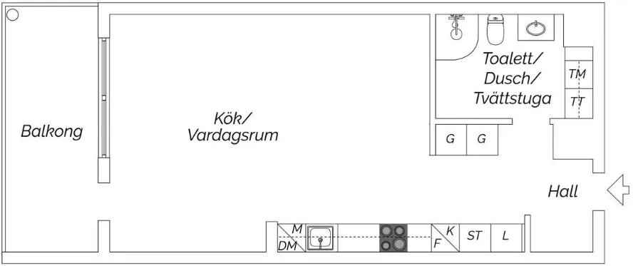 Hyreslägenhet på Stockholm i stockholm