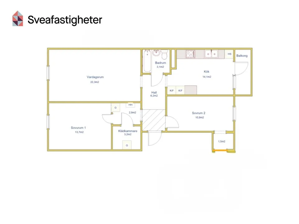 Hyreslägenhet på Mörrum i morrum