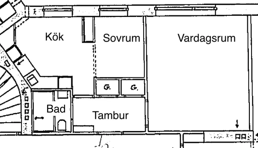 Hyreslägenhet på Hägersten i hagersten