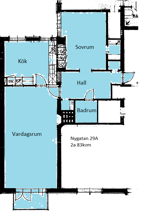 Hyreslägenhet på Tranås i tranas
