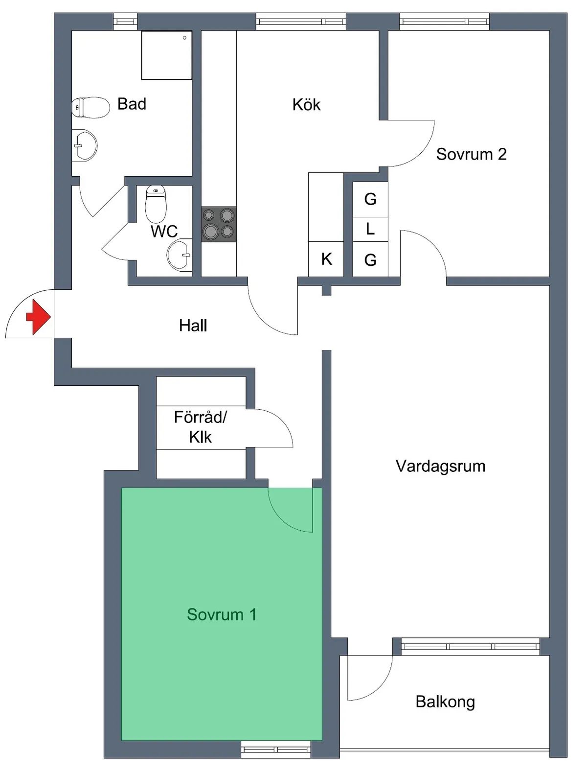 Hyreslägenhet på Linköping i linkoping
