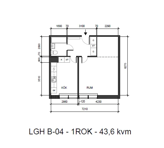 Hyreslägenhet på Höganäs i hoganas