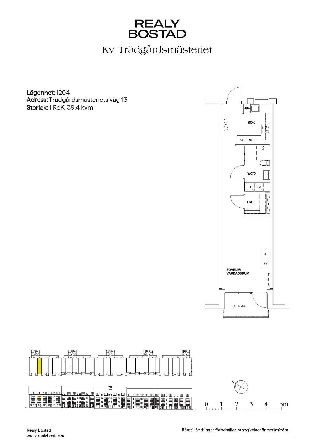 Hyreslägenhet på Märsta i marsta