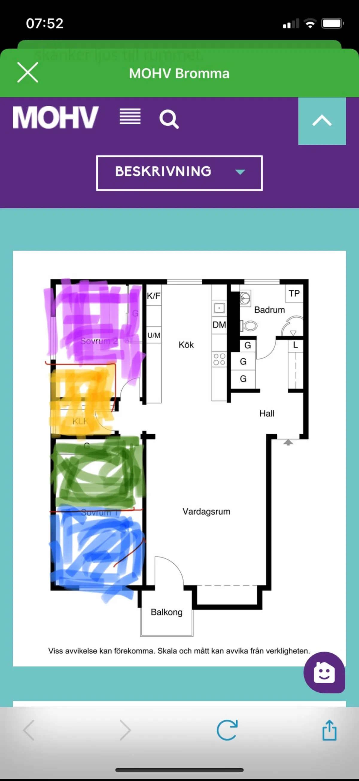 Hyreslägenhet på Bromma i bromma
