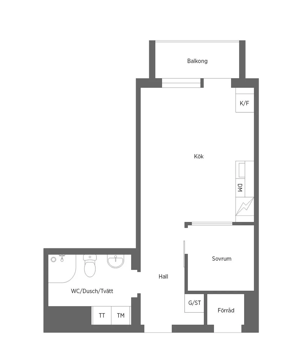Hyreslägenhet på Täby i taby