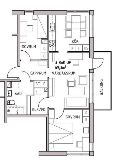 Hyreslägenhet på Östersund i ostersund