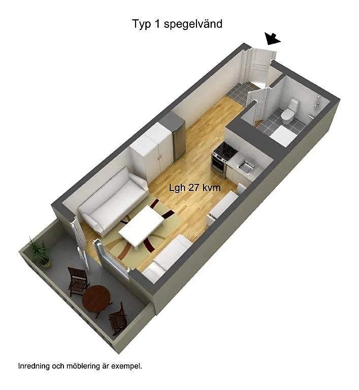 Hyreslägenhet på Västerås i vasteras