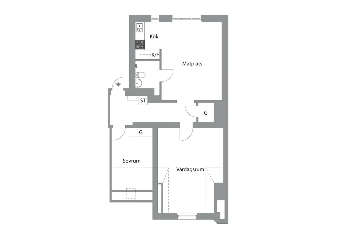 Hyreslägenhet på Karlskrona i karlskrona