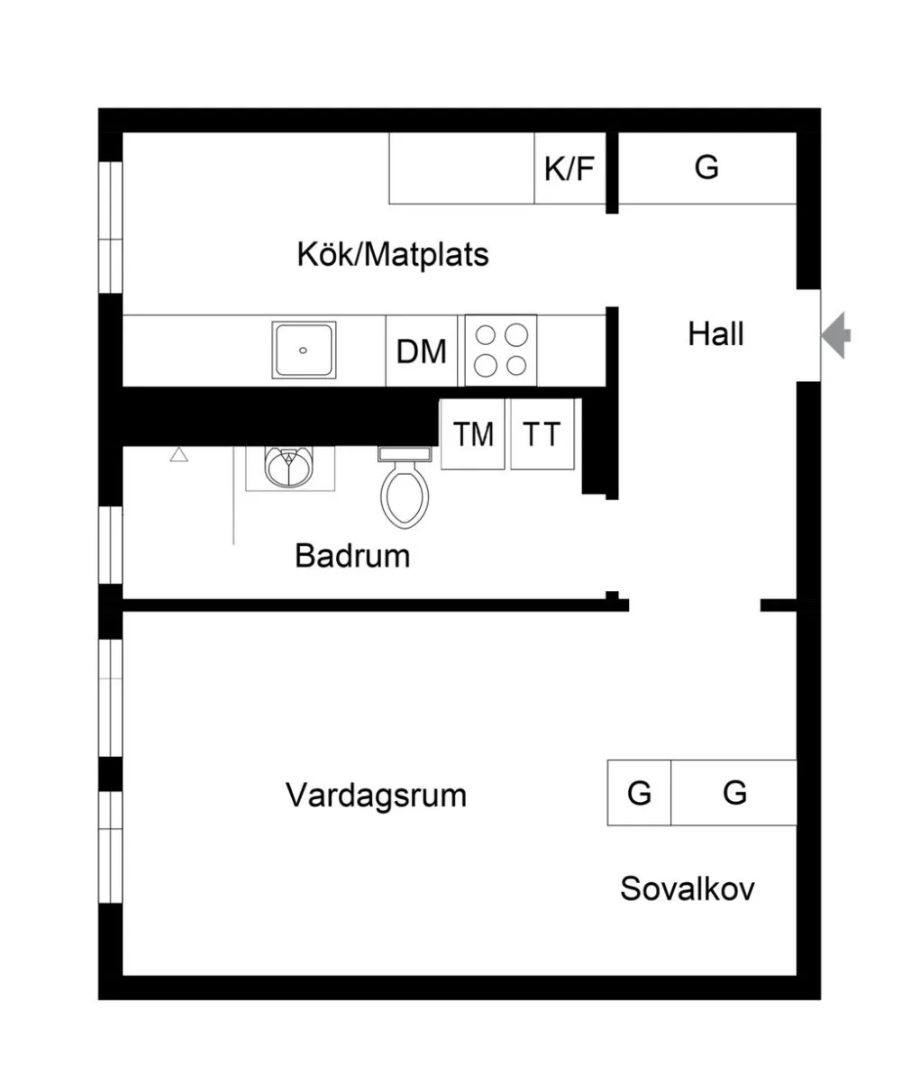 Hyreslägenhet på Vendelsö i vendelso