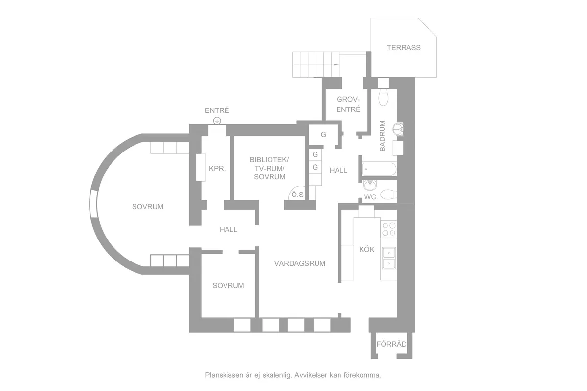 Hyreslägenhet på Djursholm i djursholm