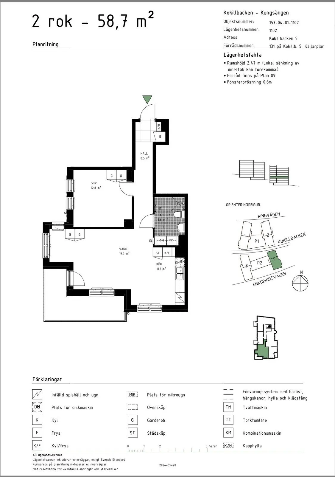 Hyreslägenhet på Kungsängen i kungsangen