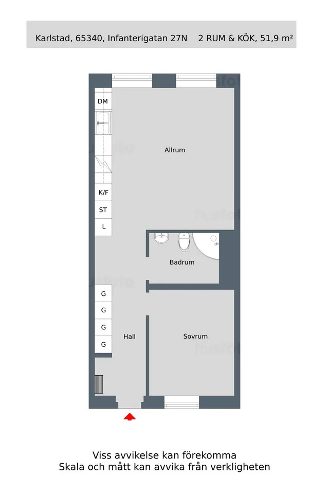 Hyreslägenhet på Karlstad i karlstad