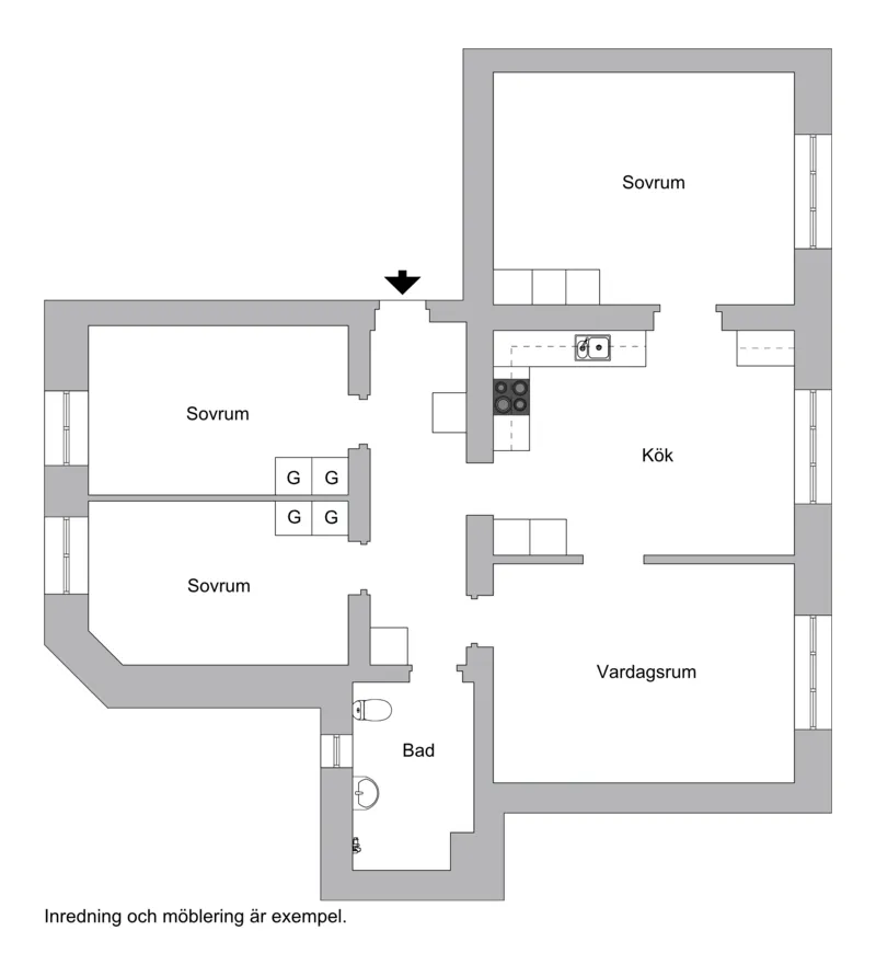 Hyreslägenhet på Halmstad i halmstad