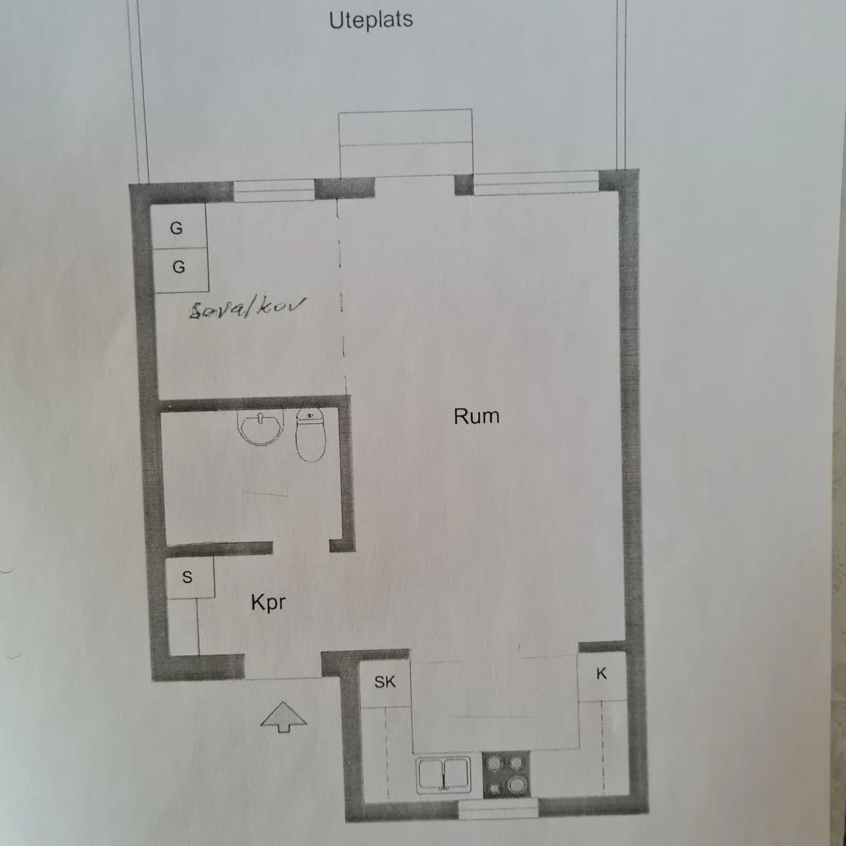 Hyreslägenhet på Kvissleby i kvissleby