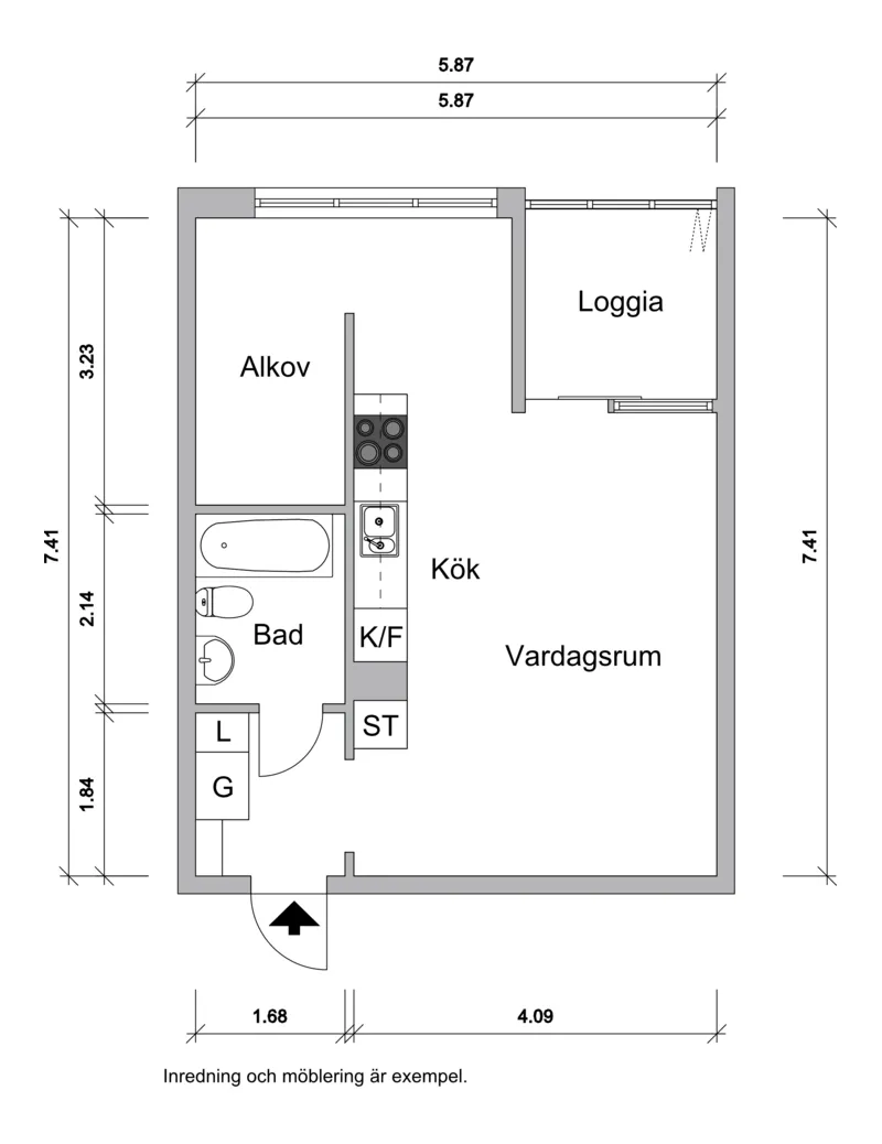 Hyreslägenhet på Jönköping i jonkoping